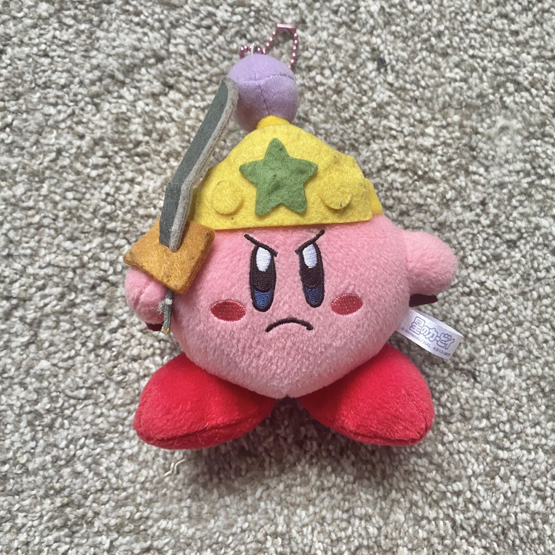 Nintendo Ninja Kirby Keychain Plush