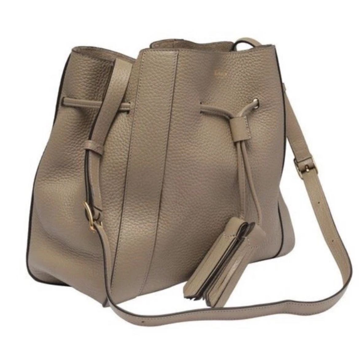 Mulberry Small Millie Tote Solid Grey Heavy Grain