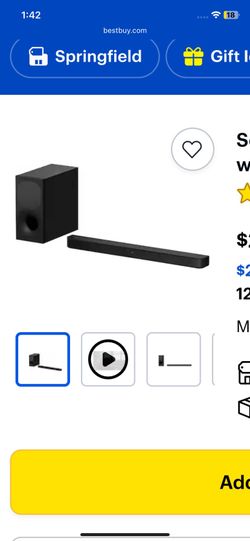 Samsung sound bar and subwoofer