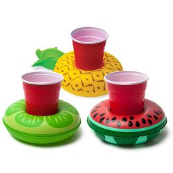 Beverage Boats, Cupholder Floats for Pool Parties (Tropical) , Multi-Colour, One Size