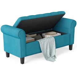 Storage Bench, Teal