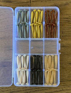 Fishing Lures - 60 piece 1.5 inch Paddle Tail Kit
