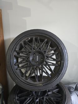 22 in. Rims and tires