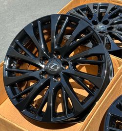 18” Lexus ES350 factory wheels rims gloss black new
