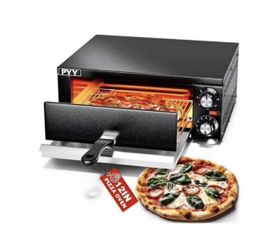 PYY Electric Pizza Oven Indoor Countertop Pizza Oven Commercial Pizza Maker Machine for Home with Timer Stainless Steel Pizza Cooker 
