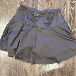 neutral brown skirt 