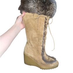 Coach Fur Boots