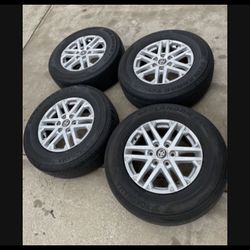 4 X 265/70r18 6x5.5 6x139.7 Stock Tacoma Tundra 4Runner Sequoia Rims Wheels Yukon Tahoe Treads Tires!!!!!!!