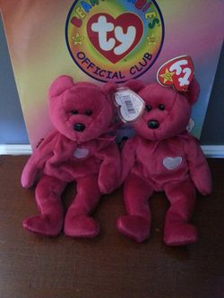 Red beanie babies