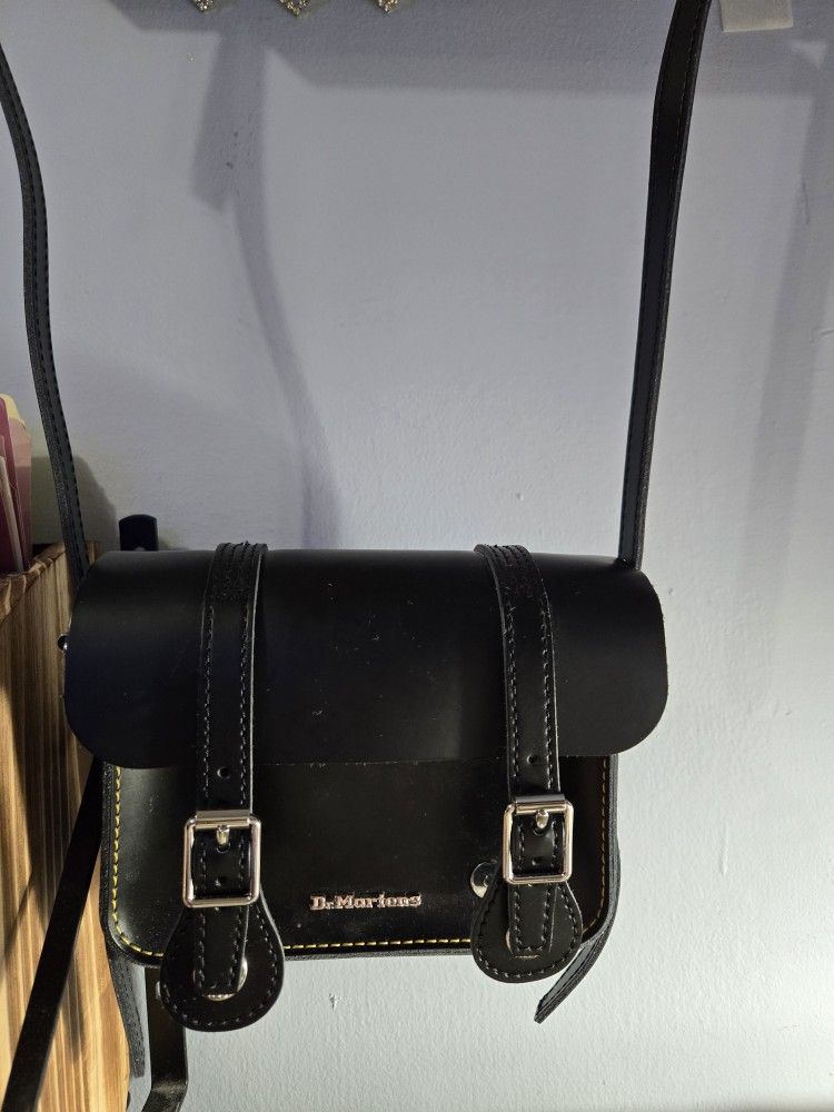 Dr. Martens 7 inch LEATHER SATCHEL Shoulder Crossbody Bag