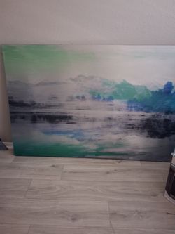 Portrait mountain landscape