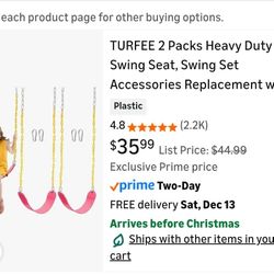 2pk Heavy Duty Swing Set