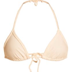 Pretty little thing cream devore triangle bikini top-8 uk (4) usa