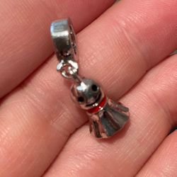 Ghost dangling Silver charm