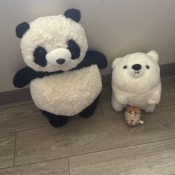 Panda Plushie And Other Plushies 
