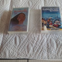 Pocahontas &Rudolph cassette tapes