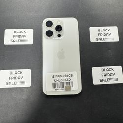 Black Friday Sale! iPhone 15 Pro 256gb Unlocked 