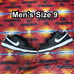 Nike Big Low Black White - 355152-016 Men’s Size 9