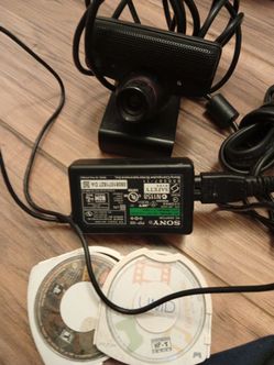 Psp charger ps3 camera ps2 memory card