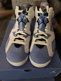 Jordan 6 Retro UNC White Size 9 & 9.5 