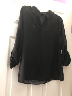 New size M dressy see through blouse