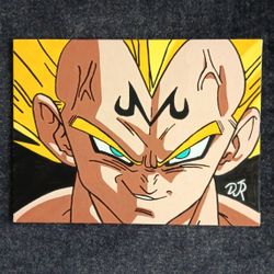 Majin Vegeta Smile - Original Artwork
