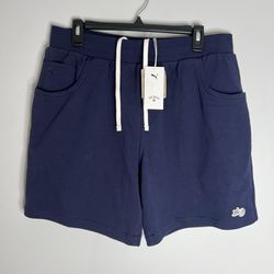 Puma x Noah 5 Pocket Sweat Shorts Mens Large Blue NWT