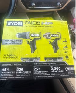 Ryobi drill impact set