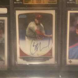 2013 JP Crawford Bowman Chrome RC Autograph Bgs 9.5 Hot