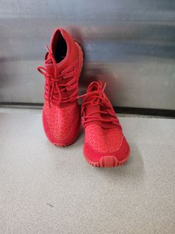 Mens Adidas Running Shoes Tubular Radial Triple Red Size 7