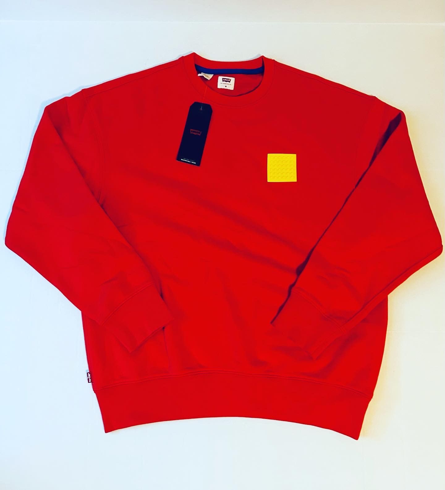 LEGO X Levi’s Relaxed Red Crewneck Sweatshirt Men’s Size M
