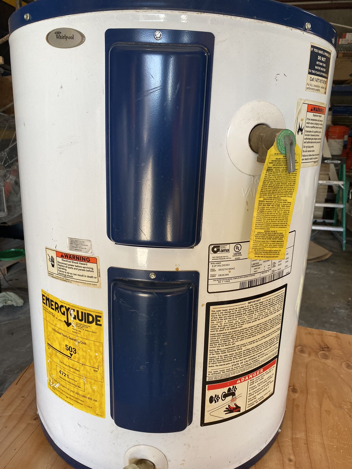 Whirlpool Electric Water Heater