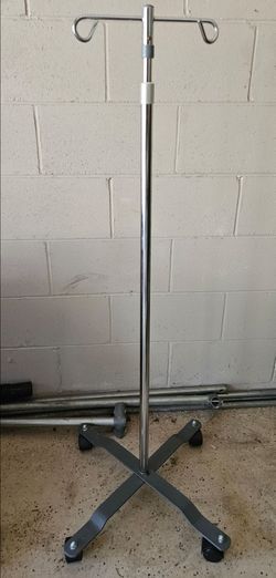 Adjustable Rolling IV Pole
