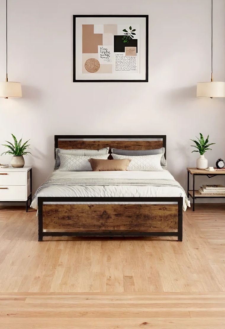 Jacarla 40.7” Bed Frame Size Queen