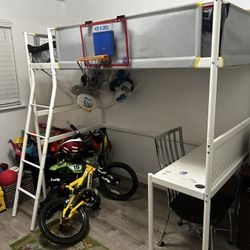 Twin Loft Bed W/desk