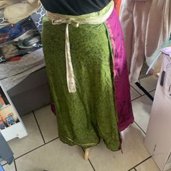 Tie Around Silk Skirts 