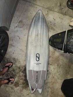 Brand new Slater designs 5'9 great white volcanic twin