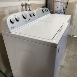 Whirlpool Top Load Washer and Electric Dryer