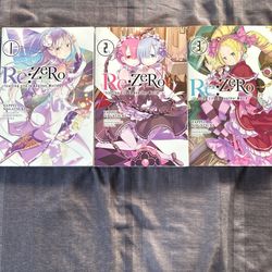 Re Zero 1-3 Novels