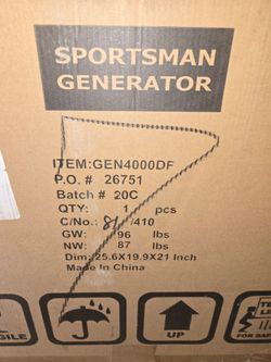 Generator Dual Fuel Gasoline Propane
