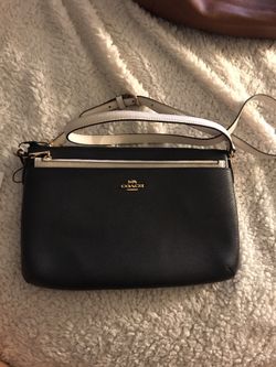Brand New Coach Cross Body Navy Blue & White