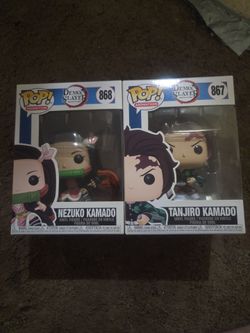 Tanjiro and nezuko demon slayer funko pops