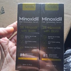 Minoxidil hair generation serum w/ biotin