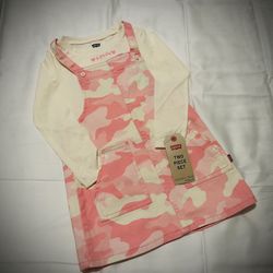 NWT Levi’s Girls’ Tee And Skirt Set