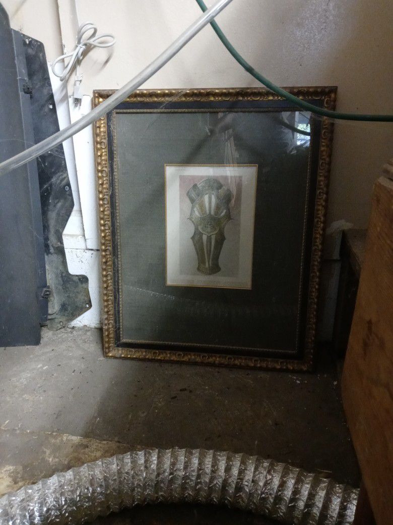 Large Picture Frame W Artwork. 