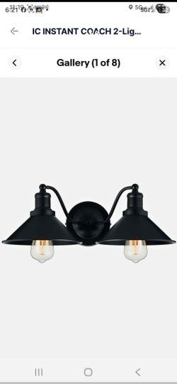 2-Light Bathroom Vanity Light Wall