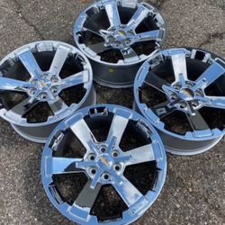 22” GMC SIERRA YUKON DENALI CHEVROLET CHEVY SILVERADO SUBURBAN WE FINANCE SET NEW RIMS CHROME