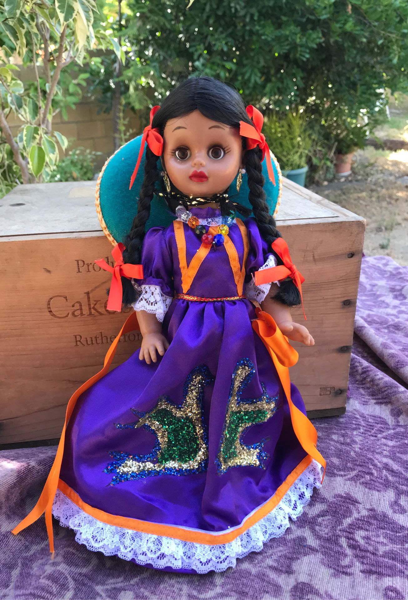 Vintage TIPICAS DOLLY Girl Doll Viva Mexico 14" DOLL