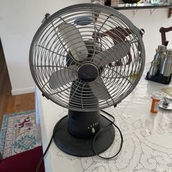 Metal Fan In Great Working Condition Test For You When You Come 