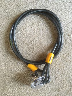 Bike Cable And Lock With 2 Keys 